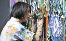 Live painting di Miwa Komatsu