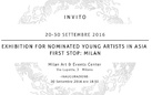 Exhibition for nominated young artists in Asia. First stop: Milan