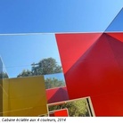 Daniel Buren. Cabane eclatee aux 4 couleurs